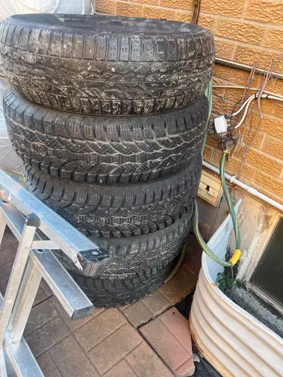 I'm selling a set of four winter tires that are ready to tackle snowy roads! These tires are used, b...