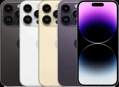 "UNLOCKED iPhone 14 PRO MAX 128GB for $899 WITH 1 YEAR WARRANTY, View more