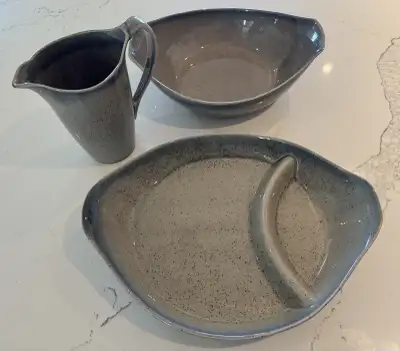 Ceramic Serving Platter, Bowl and Pitcher, View more