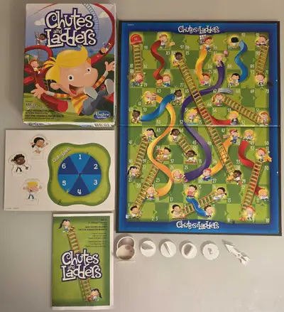 Chutes and Ladders board game. It's the exciting game of ups and downs for 2-4 players, ages 3+ Incl...