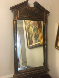Vintage Classic Antique Large COPPERCRAFT MIRRORED WALL Frame!