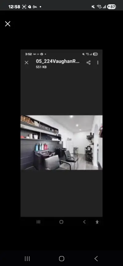 Hairdresser station and chair for rent, View more