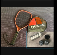 Raquette de Squash / racketball Spalding Scorcher & 2 balles