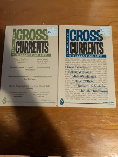 Cross Currents : Religion and Intellectual Life