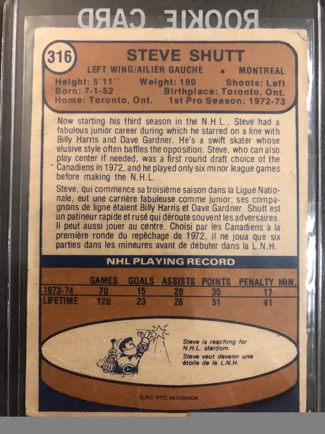 Steve Shutt Rookie Card in Arts & Collectibles in Markham / York Region - Image 8
