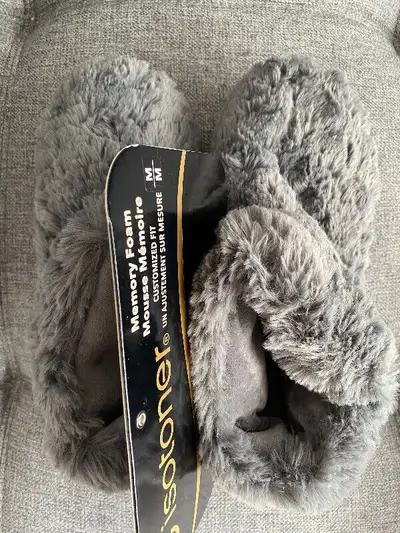 Isotoner slippers Brand new with tags on, never been worn Memory foam insole Very comfortable and so...