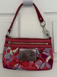 Coach Poppy Wristlet small handbag pink women ladies