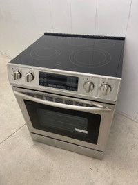 Insignia 30" 4.8 Cu. Ft. Electric Convection Range with Self Cle