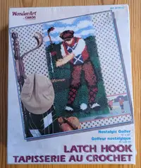 Wonder Art Latch Hook Kit GOLFER - Lake Country