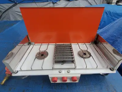 Two Burners Propane Camping Portable Cooking Stove, View more