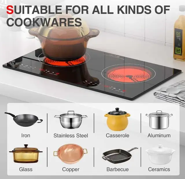 VBGK 2 Burner Ceramic Stove in Stoves, Ovens & Ranges in Peterborough - Image 4