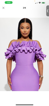 New Purple beautiful gown 