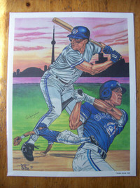 Limited edition 11" x 14"numbered Baseball prints 1992