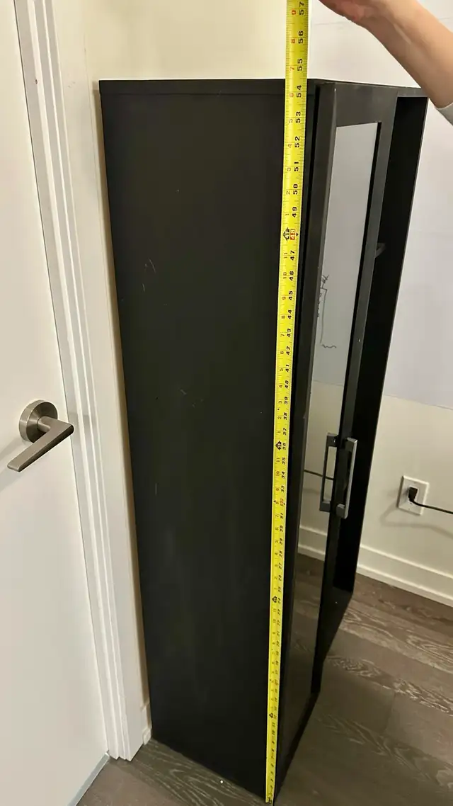 Black Bookshelf with Glass Door in Bookcases & Shelving Units in City of Toronto - Image 6