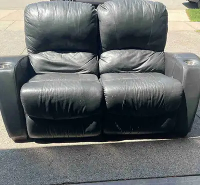 5 Recliner Black Leather $100/per recliner, View more
