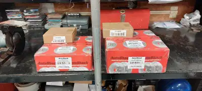 I am selling a pair of brand new AutoShack premium performance drilled and slotted rotors with ceram...