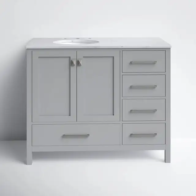 BRAND NEW Irene 42'' Single Bathroom Vanity in Bathwares in Oakville / Halton Region - Image 4