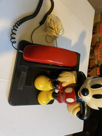 Mickey Mouse corded Phone -Red/Black