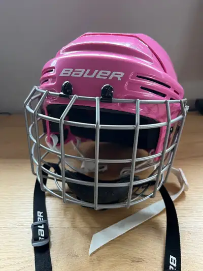 Bauer Skate Hockey Helmet Pink with Face Mask, View more