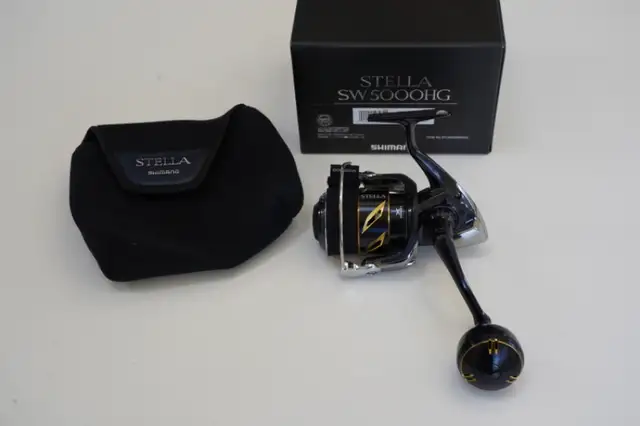 Shimano Stella SW 5000HGC spinning reel in Fishing, Camping & Outdoors in Sarnia - Image 4