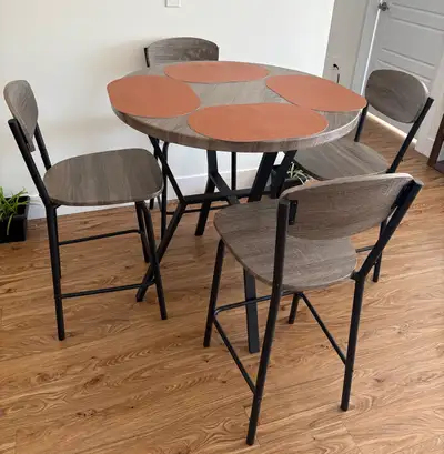 Dining Table with 4 Chairs, View more