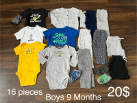 Baby Boy Clothes Size 9 Months 