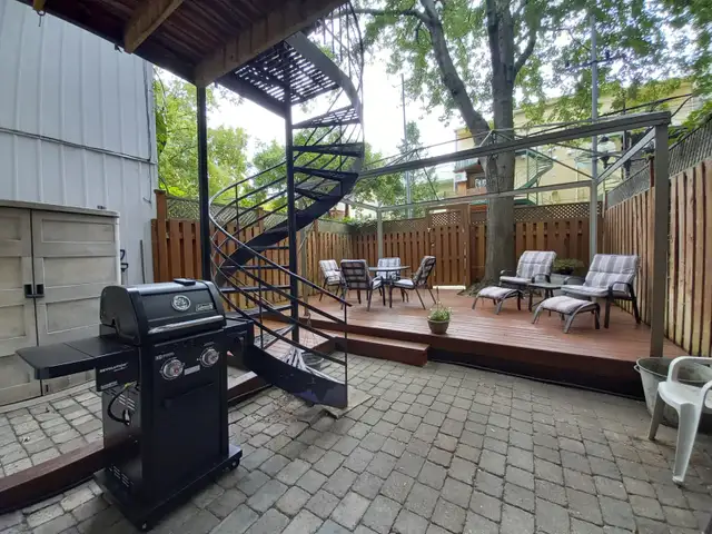 Stunning 4 ½ Furnished Apartment with Garden and Backyard – Le Plateau