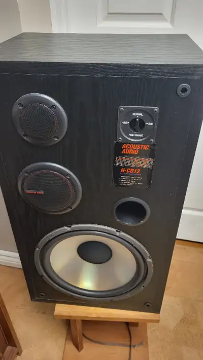 Pair of speakers Acoustic Audio H-CD12 Good condition works great but need to downsize $185 for the...