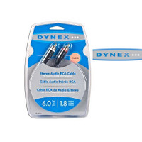 Dynex RCA to RCA ANALOG AUDIO CABLES - Brand New