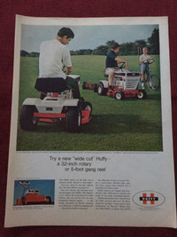 1969 Huffy Caprice Lawn Tractors Original Ad