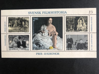 TIMBRES FEUILLET, SUÈDE 1981, CINÉMA.