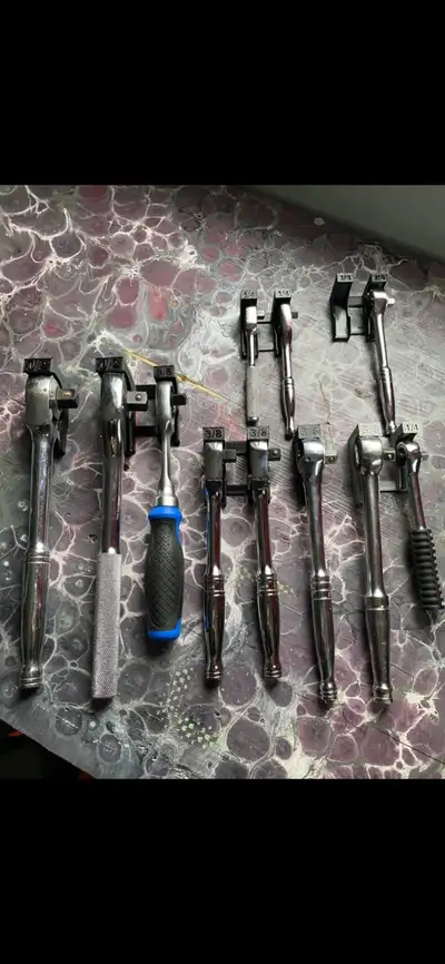 1/4…3/8…1/2 ratchet tool organizers & universal wall mount, View more