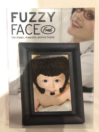 BNIB Fuzzy Face Picture Frame Gag gift 