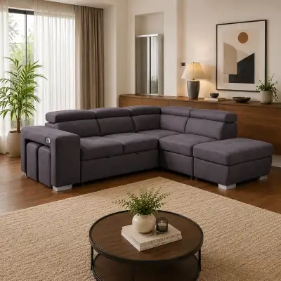 New Trendy Sectional Sofa Bed With Corner Chaise Now On Sale, View more