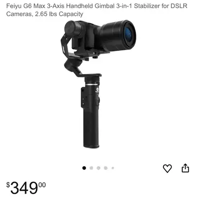 FeiyuTech G6 Max 3-Axis handheld gimbal stabilizer.&nbsp;, View more