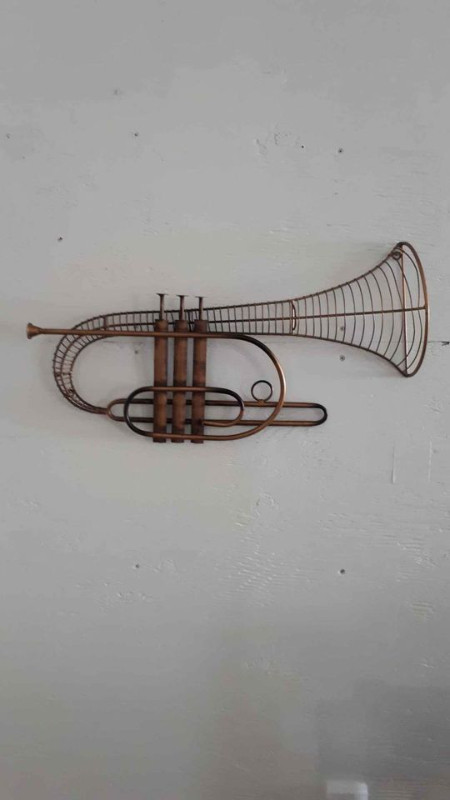 Metal trumpet wall art music in Arts & Collectibles in Windsor Region