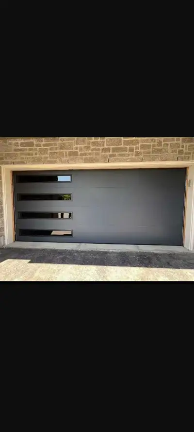 Functional garage doors available. Variety of styles and colors. Some have windows, some solid panel...