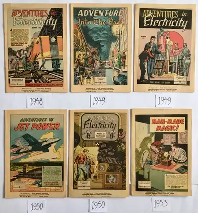 Comic Books (6) 1948-1953, "General Electric", View more