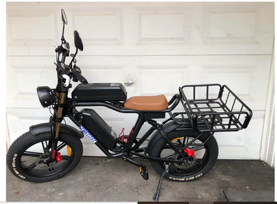 100KM Range Dual Battery Electric Bike for Food Delivery, View more