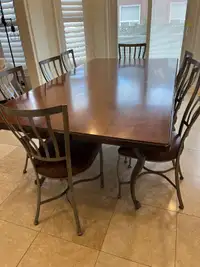 Dining/Kitchen Table Set + 8 Chairs, and matching Bar Stools 