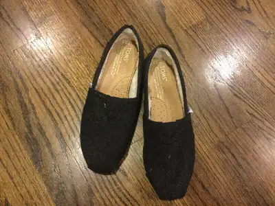 New Toms black $30 female size 5.5, View more