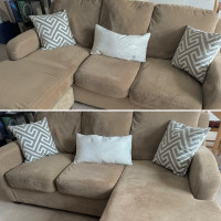 Sectional couch with reversible chaise (I can drop off $)