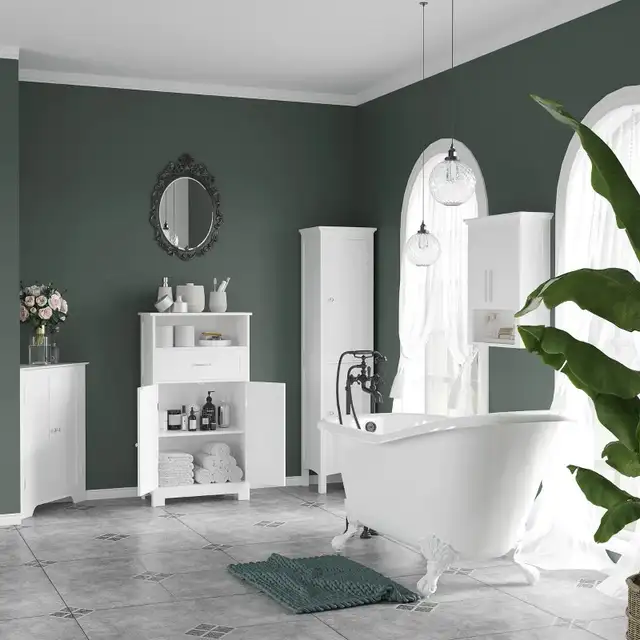 15" x 13" x 63" Tall Bathroom Cabinet, Freestanding Storage Orga in Storage & Organization in Markham / York Region - Image 4