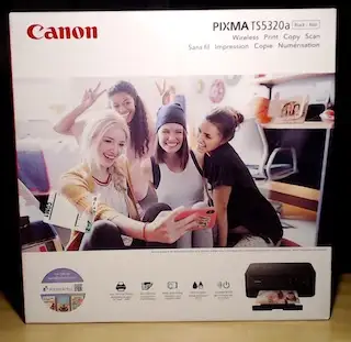 Canon Pixma TS5320a Inkjet Printer -wireless printing, copying, and scanning -automatic duplexing (t...