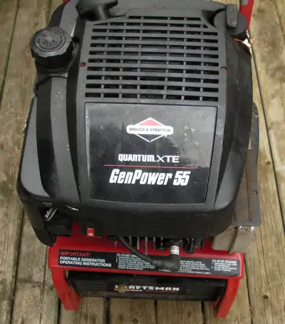 Craftsman 2KW 4 stroke gas generator - Briggs 5.5 Quantum Engine, View more