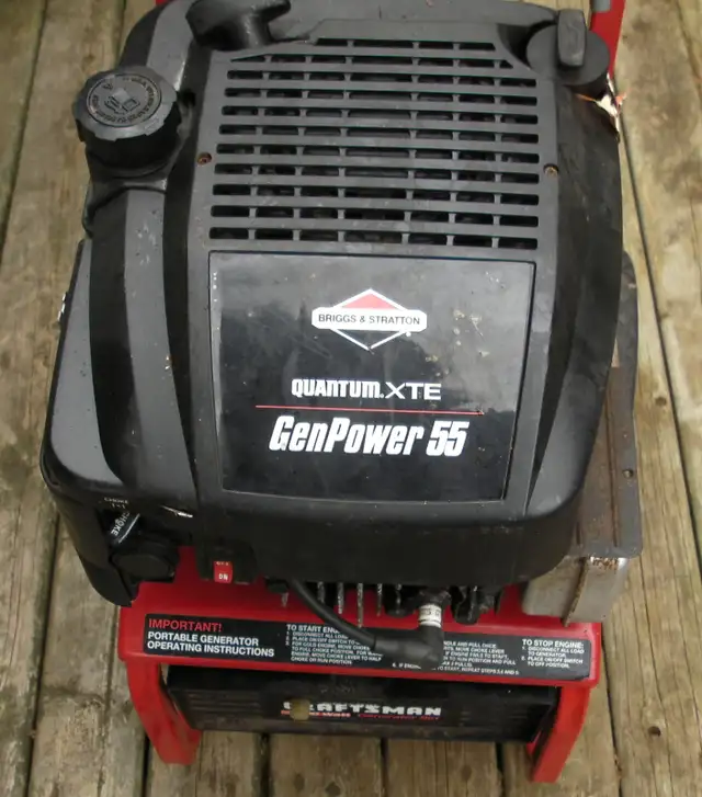 Craftsman 2KW 4 stroke gas generator - Briggs 5.5 Quantum Engine in Electrical in Charlottetown - Image 2