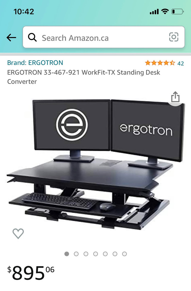 ERGOTRON 33-467-921 WorkFit-TX Standing Desk  in Desks in Ottawa