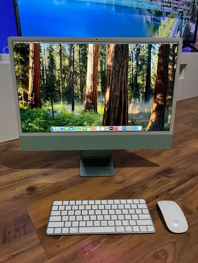 Like New Green Apple iMac 2021 w/ M1 Chip 8GB 256GB SSD, View more