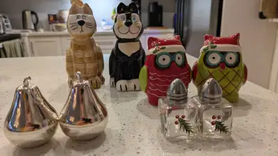 Salt and pepper shakers, View more
