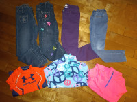 4 Girl Jeans + 3 Tops, Size S (6-7)